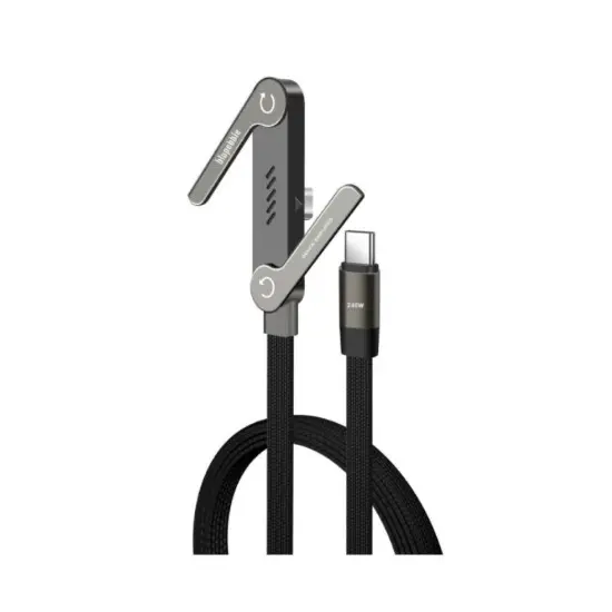 [BP-6290361556955] Blupebble POWERFLOW 240W Flat Braided Cable with Stand