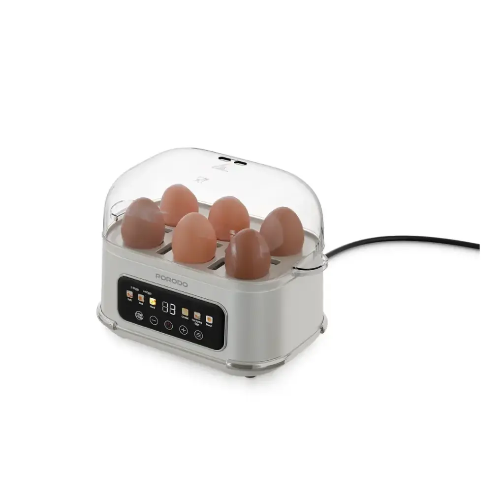 [PM-6284302753404] Porodo Smart Electric Egg Boiler, White