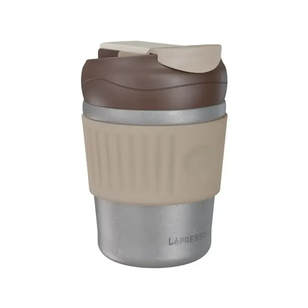 [PM-9904907028086] LePresso Morningscape Tumbler Mug Dual Sip, Gray
