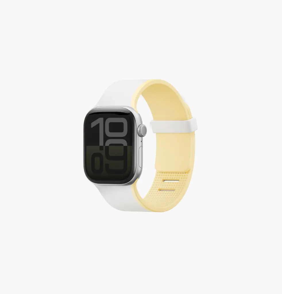 [UNIQ-41MM-REVIV-WHTYEL] UNIQ Revix IV Reversible Magnetic Apple Watch Strap 42|41|40MM, White|Butter Yellow