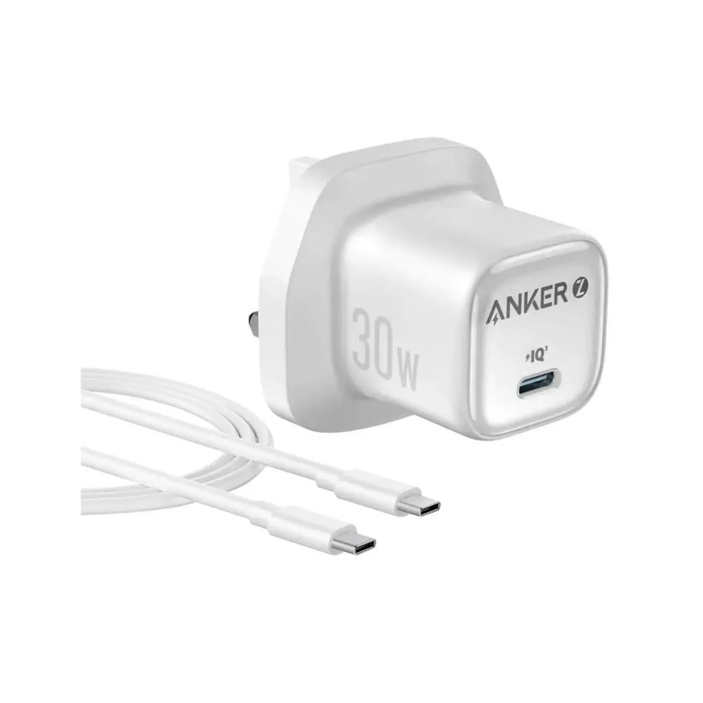[B2698K21] Anker Zolo 30W Charger with C to C Cable, White