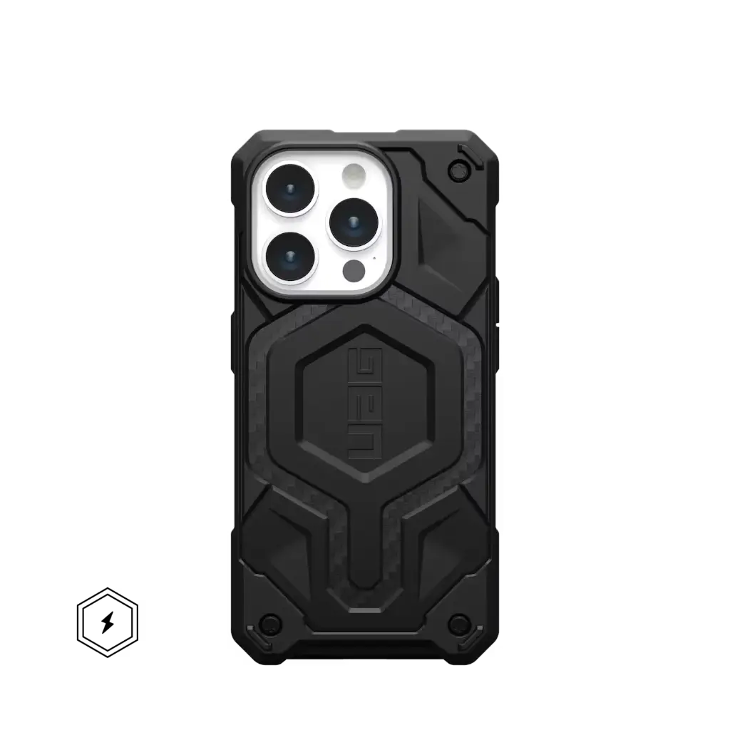 [114221113940] UAG iPhone 15 Pro MagSafe Monarch, Kevlar Black
