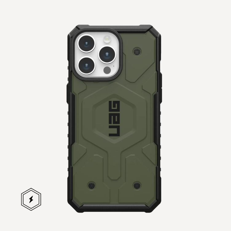 [114281117272] UAG iPhone 15 Pro MagSafe Pathfinder Case, Olive Drab