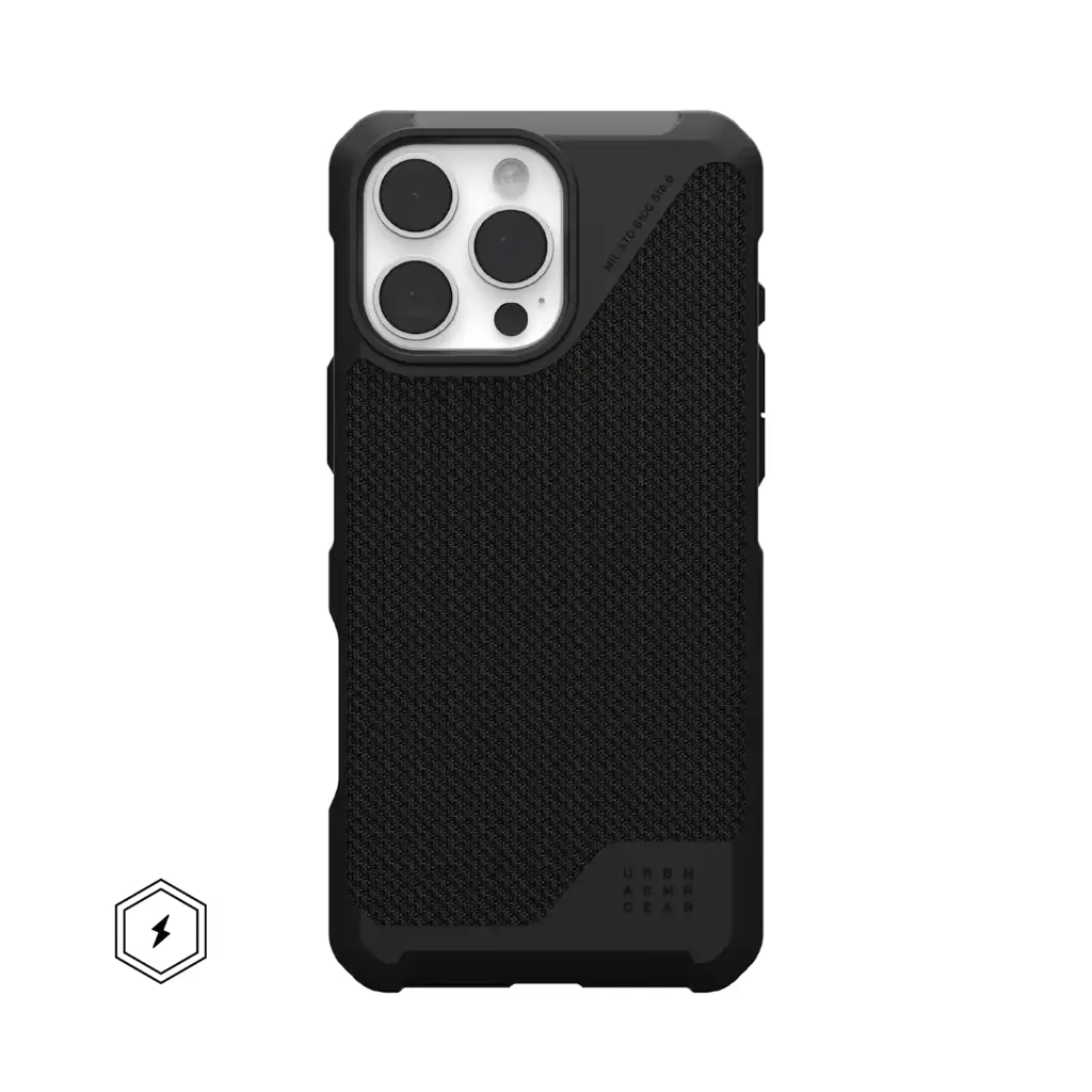 [114452113940] UAG Metropolis LT iPhone 16 Pro, Kevlar Black