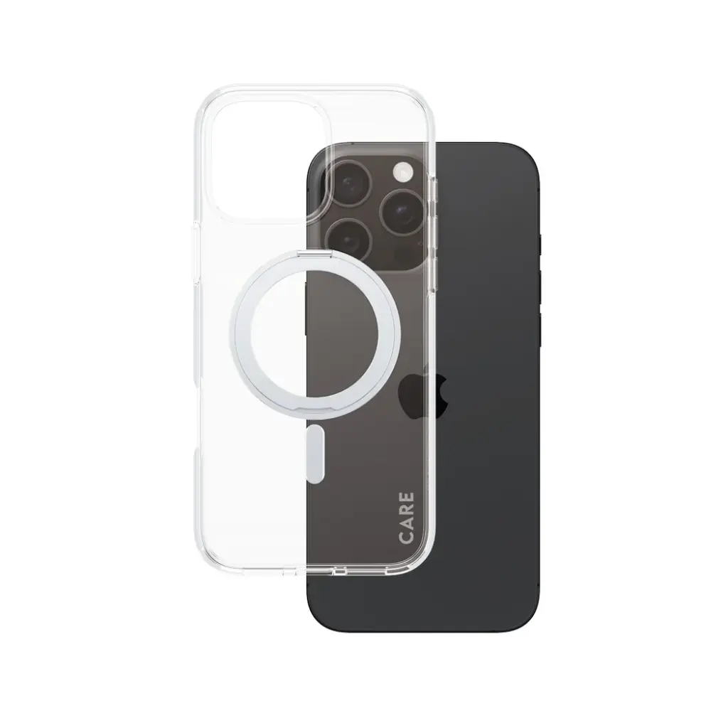 [1328] Care Kickstand Case iPhone 16 Pro Max, Silver
