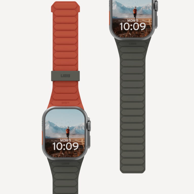 [194161117291] UAG Pathfinder Strap Apple Watch 49|45|44|42MM, Olive/Rust