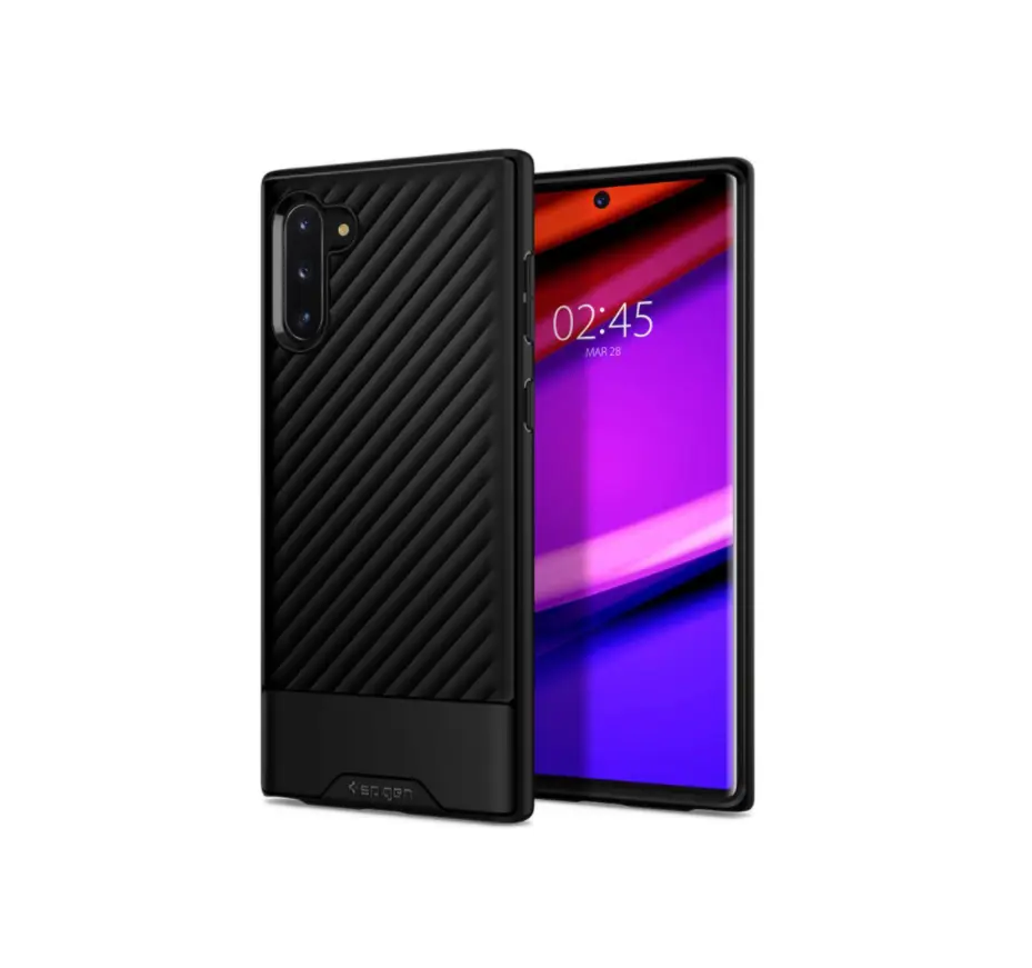 [628CS27408] غطاء كور أرمور جالكسي نوت 10 من سبايجن - لون أسود