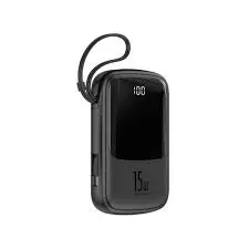[6953156214668] Baseus 10,000 Qpow Digital Display Powerbank with Type-C Cable, Black