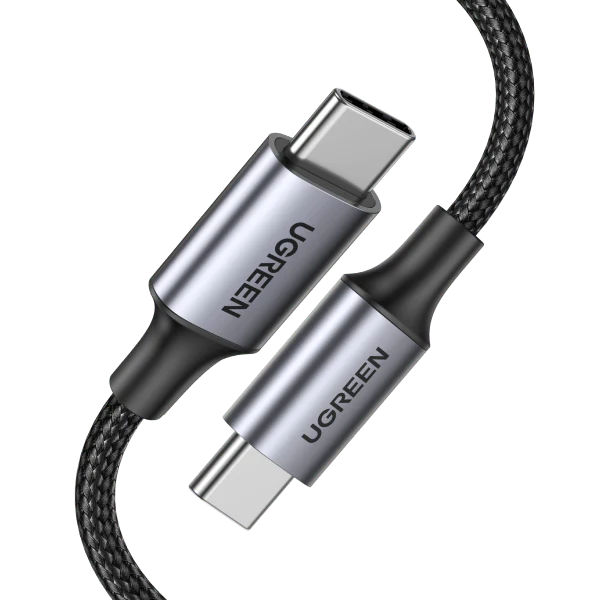 [70429] UGREEN 2M Braided 100W USB-C to USB-C Cable, Black