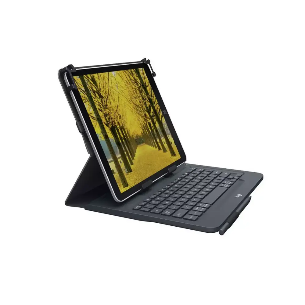 [920-008341] Logitech Universal Folio with Integrated Keyboard 9-10 inch, Graphite