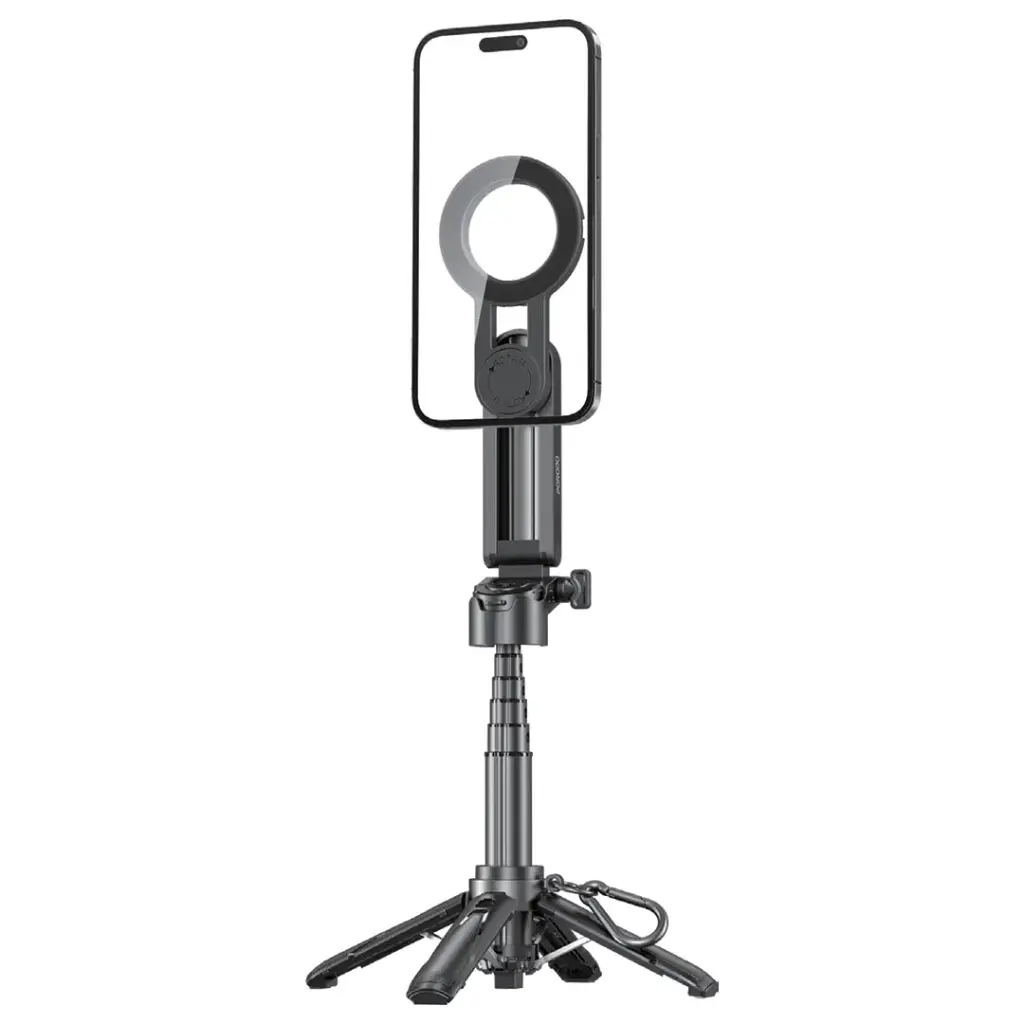 [9904781925082] Porodo Quad Base Selfie Stick, Black