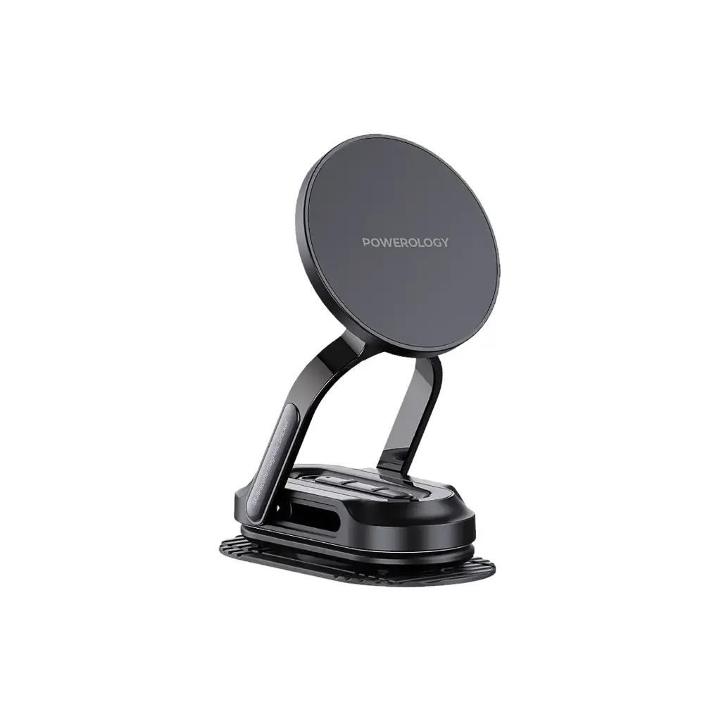 [9904907024330] Powerology FlexiMount MagSafe Car Holder, Black