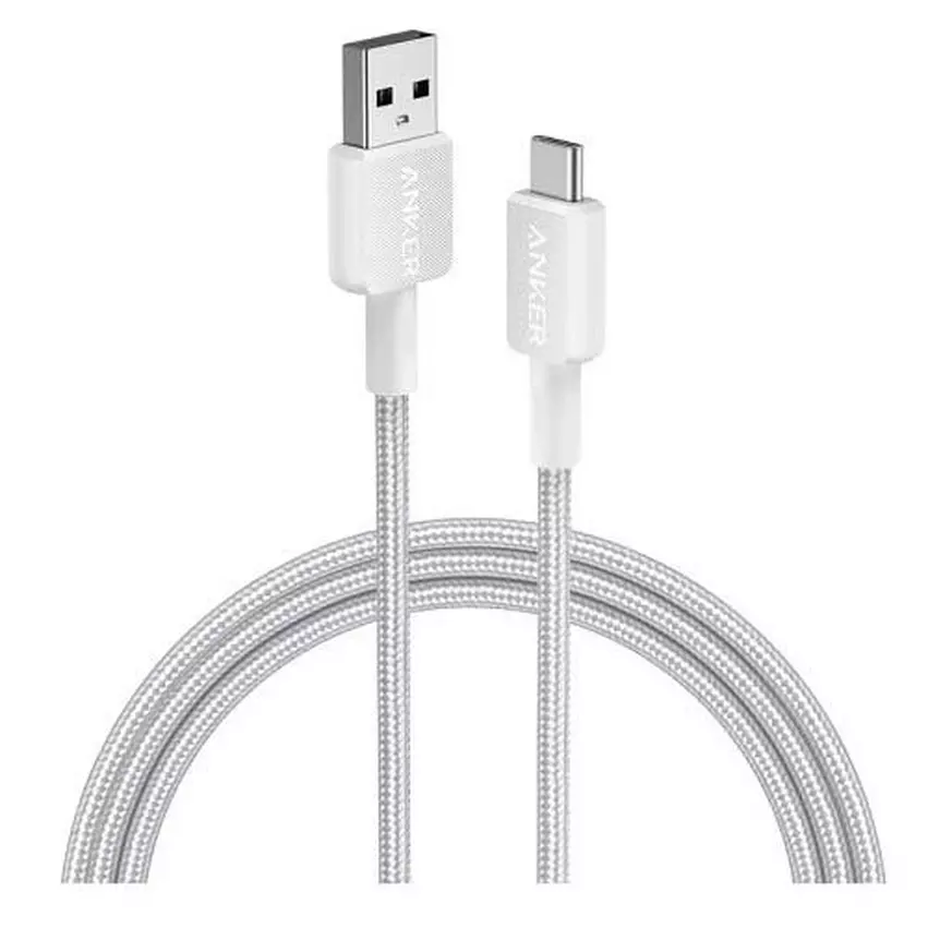 [A81H6H21] Anker 6ft 322 USB-A to USB-C Cable, White