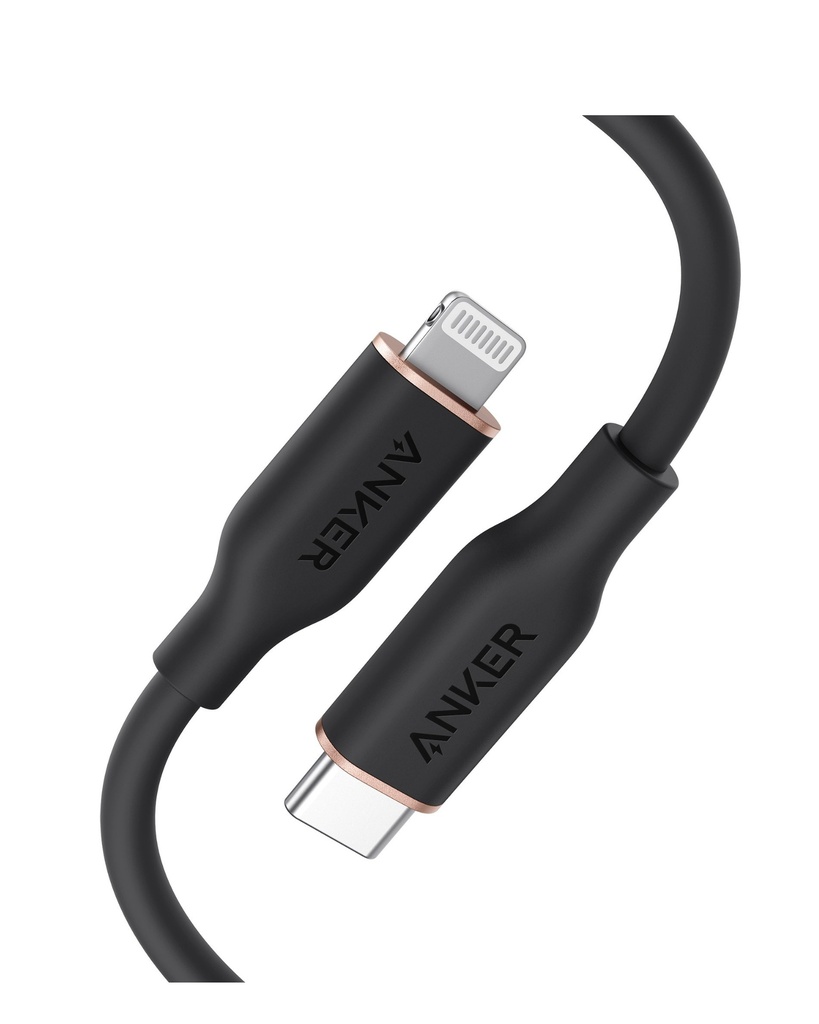 [A8662H11] Anker 3ft Powerline III Flow USB-C to Lightning Cable, Black